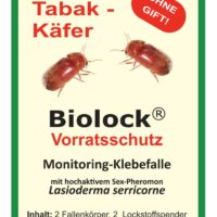 Biolock® Tabakkäfer-Monitoring-Klebefalle 2 Fallen mit Lockstoff/Pheromon