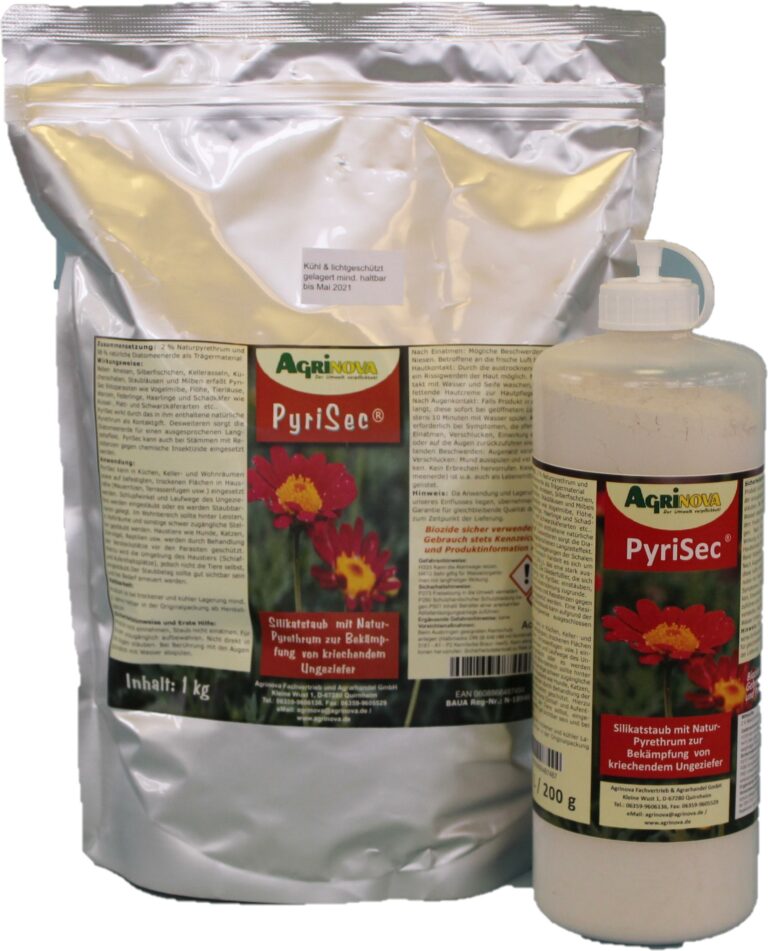 PyriSec® Bio-Insektizid auf Basis von Kieselgur und Naturpyrethrum