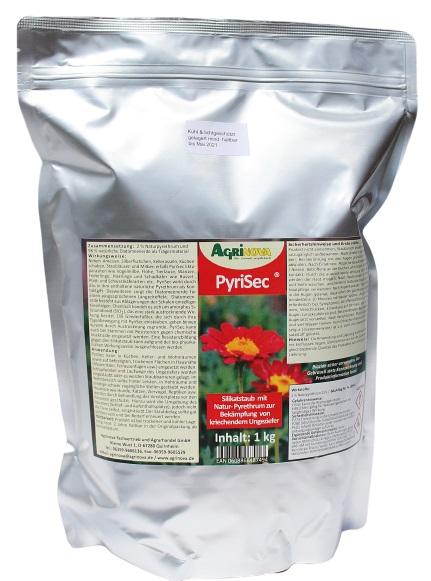 PyriSec Bio-Insektizid mit Kieselgur und Natur-Pyrethrum - 1 kg